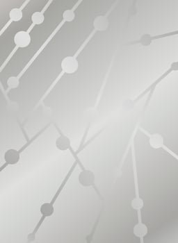 Silver background with circles and lines vector