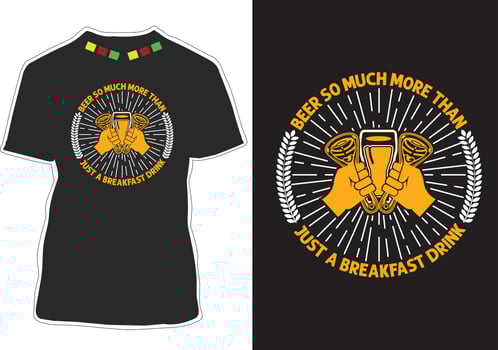 Beer So Much More Than Just A Breakfast Drink vector
