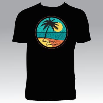 Summer Vintage T Shirt Design vector
