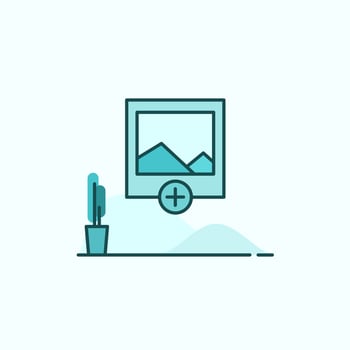 add image flat illustration vector