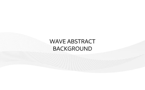 Abstract wave line background with white color. Wallpaper wave line with with grey color. Vector wave line background