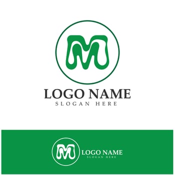 M Letter Logo Template vector