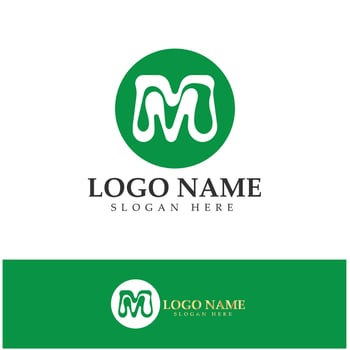 M Letter Logo Template vector