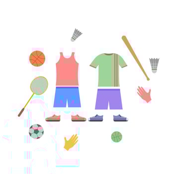 fashions - sport equipment.eps vector