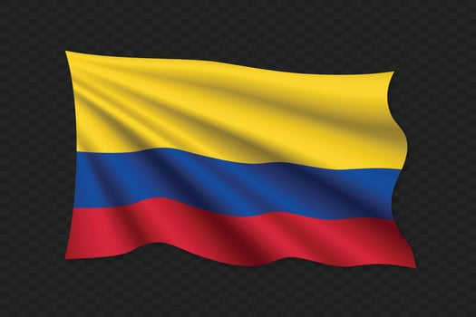 3D Waving Flag vector