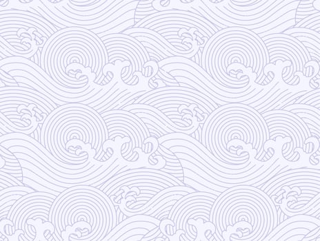Japanese water wave seamless background.vector illustration vector