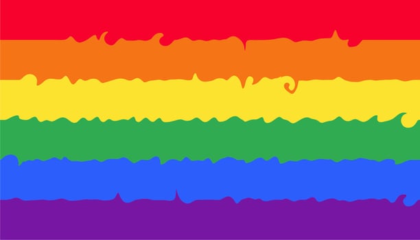 flags with lgbtq symbol colors are good for templates vector