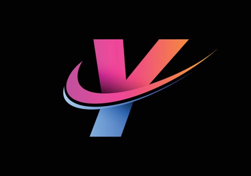 Initial letter Y with a swoosh logo template. Modern vector logotype for business and company identity.