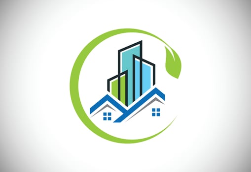 Real estate logo, House logo, Home logo sign symbol vector