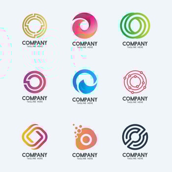 Creative Minimal Letter O logo design. Premium business logotype. vector