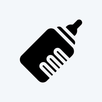 Icon Baby Bottle. suitable for Kids symbol. glyph style. simple design editable. design template vector. simple illustration vector