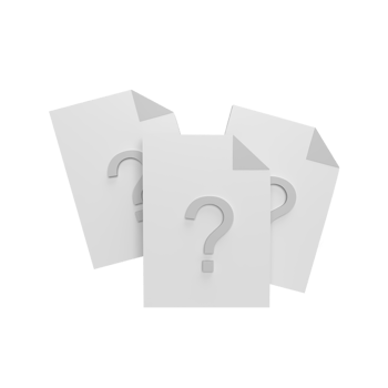 Question document 3d icon model cartoon style concept. render illustration png