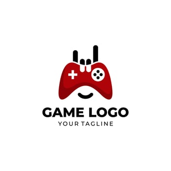 Game Console Logo Design Vector Template