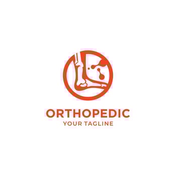 Orthopedic Logo Design Vector Template