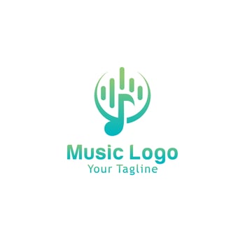 Music Logo Template Design Vector Illustration