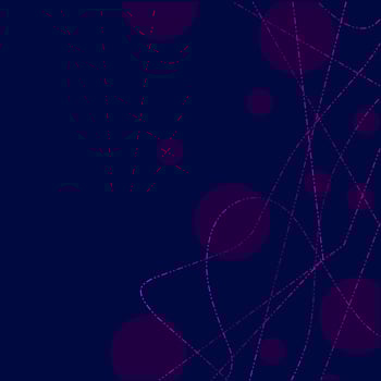 Neon glow technology line art colorful design with dark background. Abstract vector illustration. Blue and pink purple style.