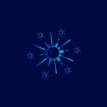 Luxury blue design with dark background. Abstract vector illustration.
