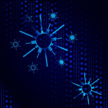 Luxury blue design with dark background. Abstract vector illustration.