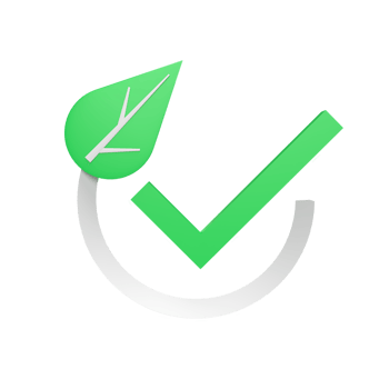 Organic badge 3d icon model cartoon style concept. render illustration png