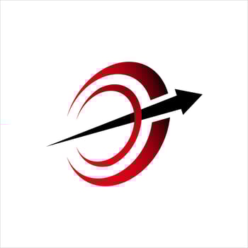 Arrow Shield on target logo illustration design vector
