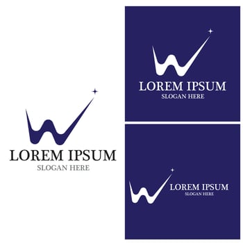 W Letter Logo Template vector