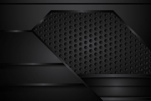 abstract metal on mesh black texture modern design on dark background. vector illustration