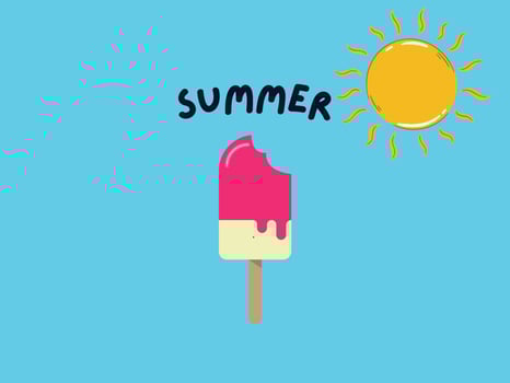 summer ice cream free vector