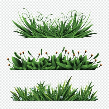Green Grass Elements vector