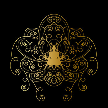 Zen and Meditation Emblem. Yoga Culture Center vector