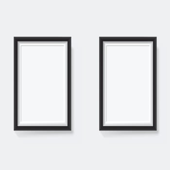 frame on a wall vector background design for your content