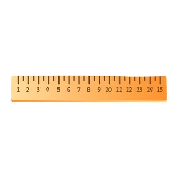 cartoon gradient ruler vector isolated element