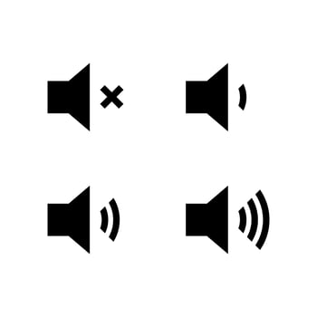 Sound icon isolated on white background vector