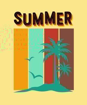 illustration summer free vector