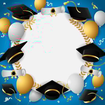 Graduation Background Template vector