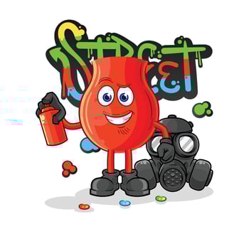 uvula cartoon character vector