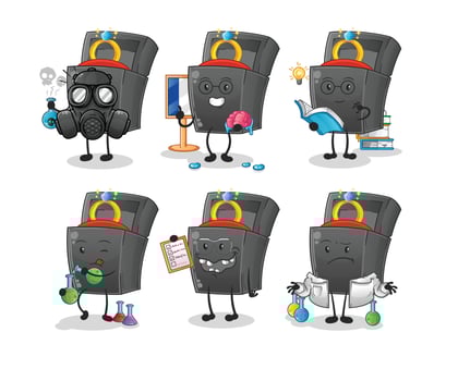 wedding ring box character vector