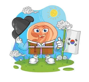 ear cartoon character vector