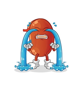kidney mascot vector