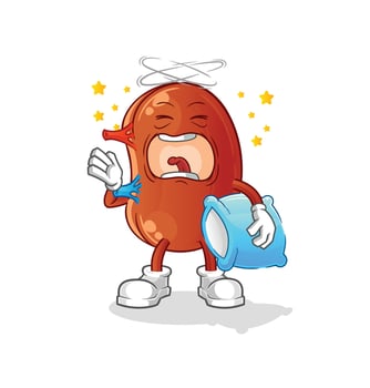 kidney mascot vector