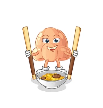 nose cartoon character vector