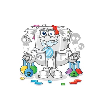washing machine cartoon mascot vector