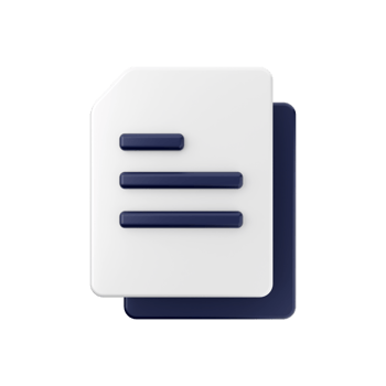 3d Document File Icon Illustration png