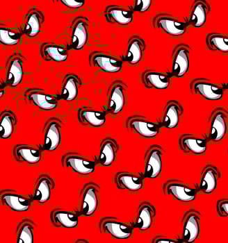 eye pattern on a red background vector