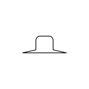 Hat, Accessory, Fashion Thin Line Icon Vector Illustration Logo Template. Suitable For Many Purposes.