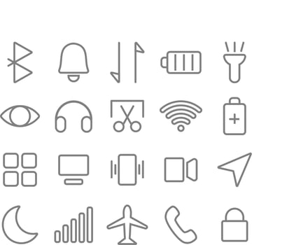 smart phone notification simple icon vector