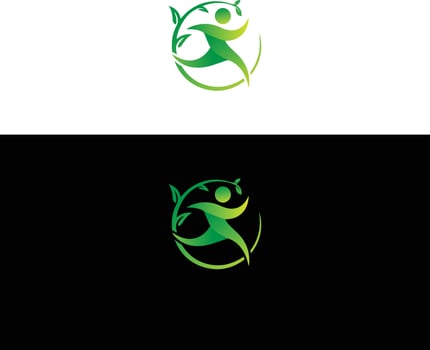 Creative Health Medical and wellness logo design. vector