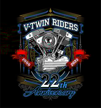 v twin engine and cream color... vector