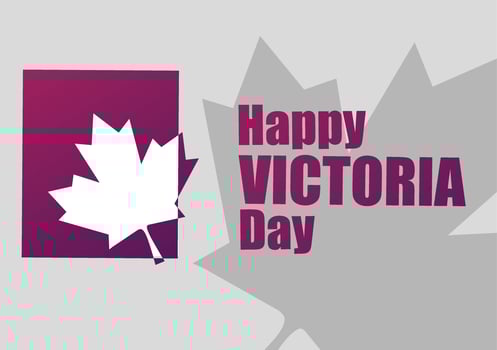 happy victoria day vector illustration