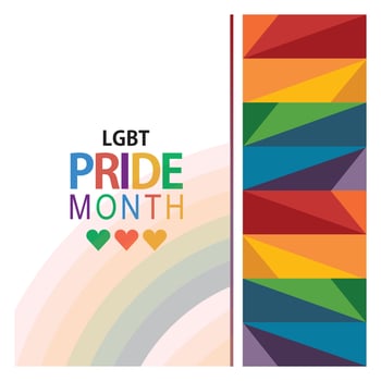 Gradient pride month lgbt background Free Vector