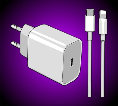 vector cellphone charger and ...